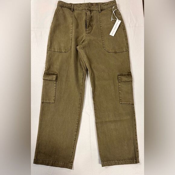 Young Fabulous & Broke Cargo Pants Green Size Large - Picture 1 of 4